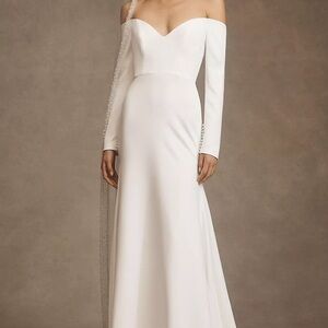 Willowby by Watters Nala Scoop-Neck Long-Sleeve Wedding Gown